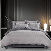 Egyptian Cotton Donatella Silver & Grey Duvet Cover