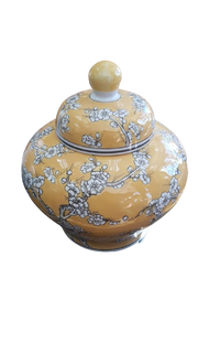 Fleur Yellow Ginger Jar