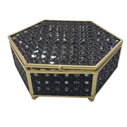 Black/Gold Hexagon Box