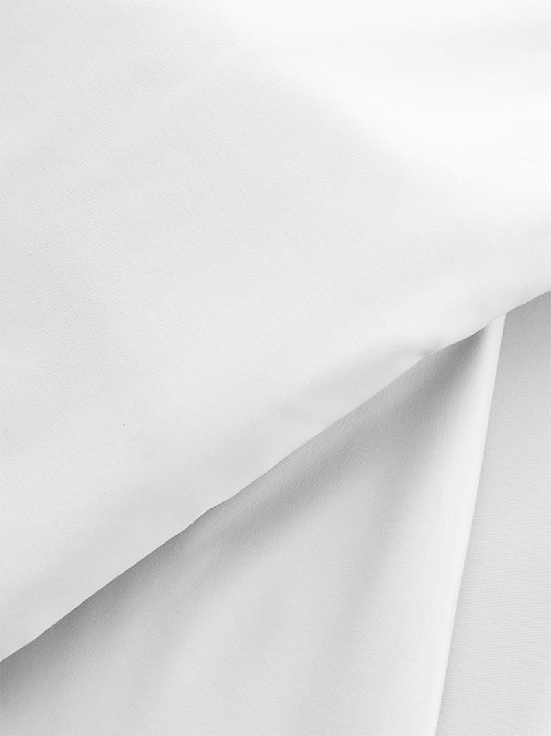 Cotton Co T205 Twill Hotel Collection 100% Cotton White Flat Sheet