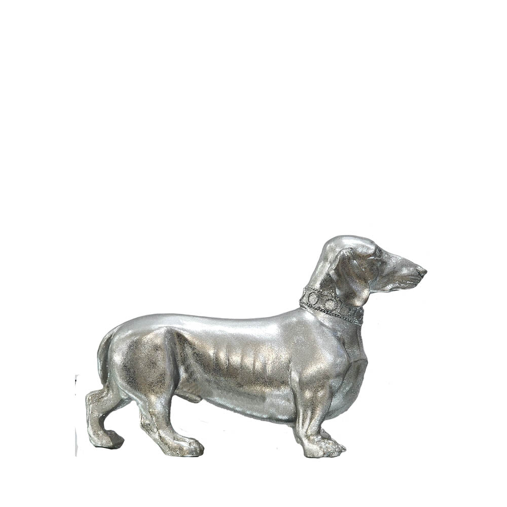 SILVER DACHSHUND 22CM