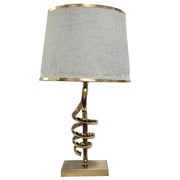 SPIRAL LAMP WITH GOLD