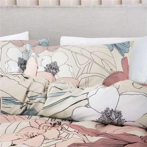 Linen house nariah stone duvet cover set