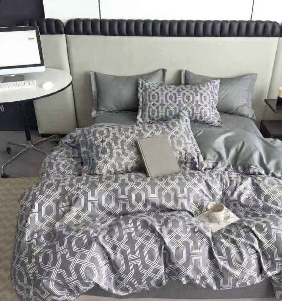 Cotton Co Micro Satin Arabica Slate Duvet Cover Set