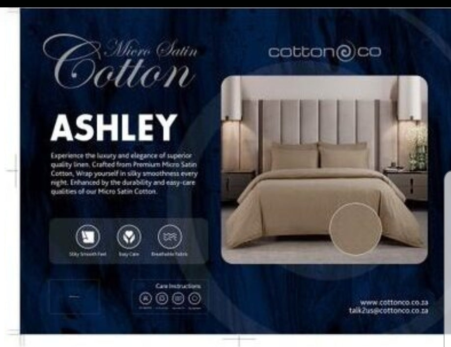 Cotton Co Ashley Stone Micro Sateen Duvet Cover Set