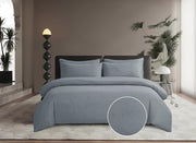 Cotton Co Bella Micro Sateen Grey Duvet Cover