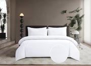 Cotton Co Bella Micro Sateen White Duvet Cover Set