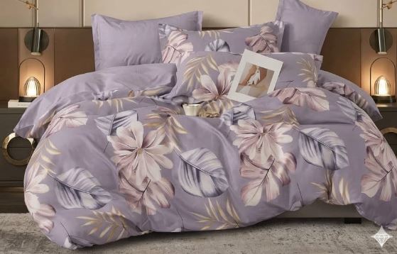 Cotton Co Micro Satin Botanical Gardens Duvet Cover Set