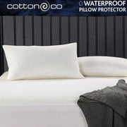 COTTON CO. QUILTED WATERPROOF PILLOW PROTECTOR