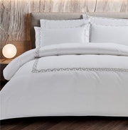 Egyptian Cotton 400 Thread Count  Corda White Duvet Cover