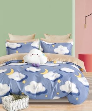 Cotton Co Micro Satin Cumulis Kids Club Duvet Cover Set