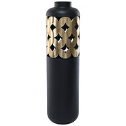 Gold / Black Tall Vase 50Cm