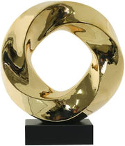 Gold Sculpture Black Base