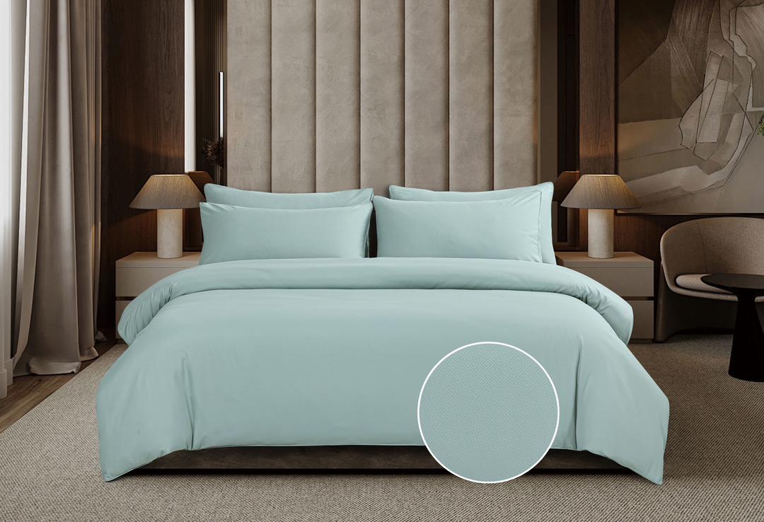 Cotton Co Gigi Micro Sateen Duck Egg Duvet Cover