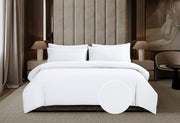 Cotton Co Gigi Micro Sateen White Duvet Cover