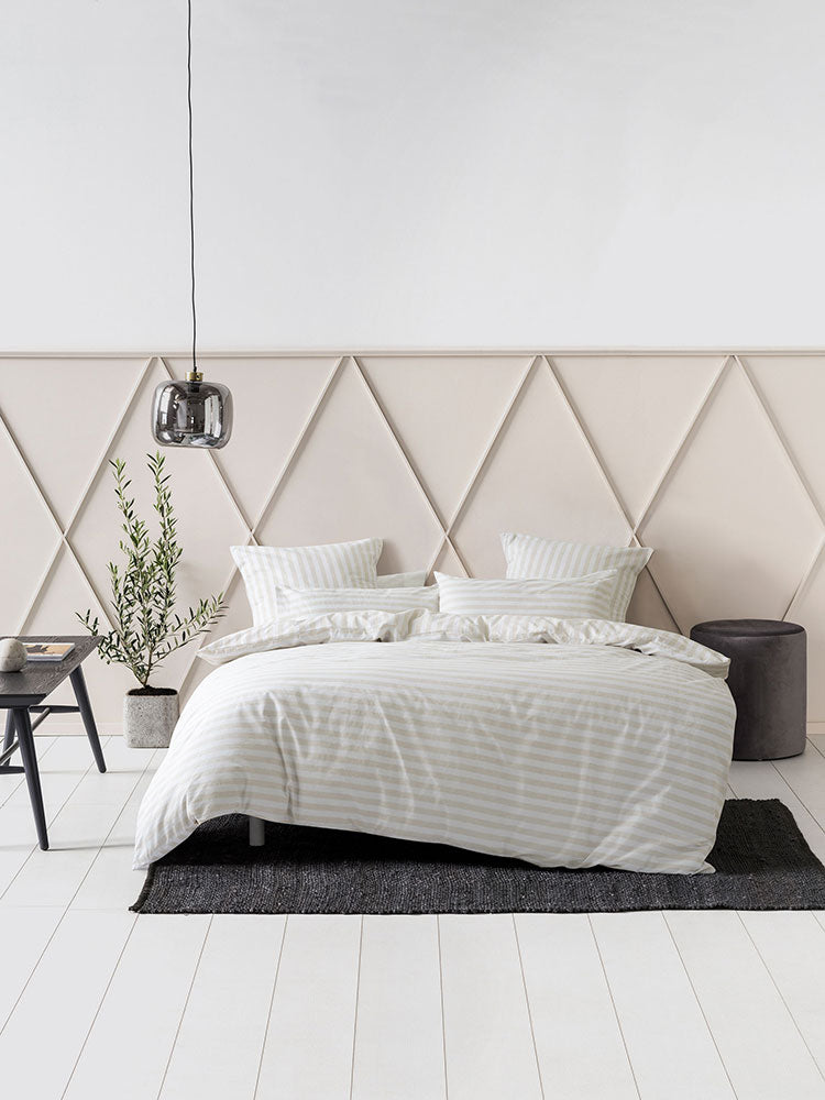 Linen House Charlie / Taupe Duvet Cover