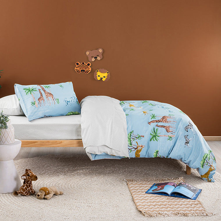 Linen house Safari 2 Blue Duvet Cover