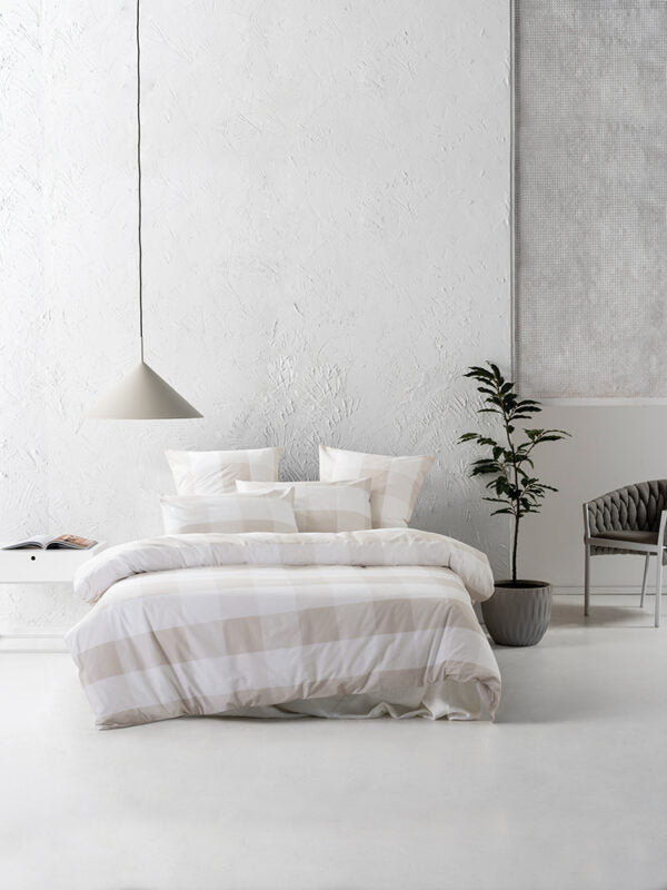 LINEN HOUSE Alec Taupe Duvet Cover