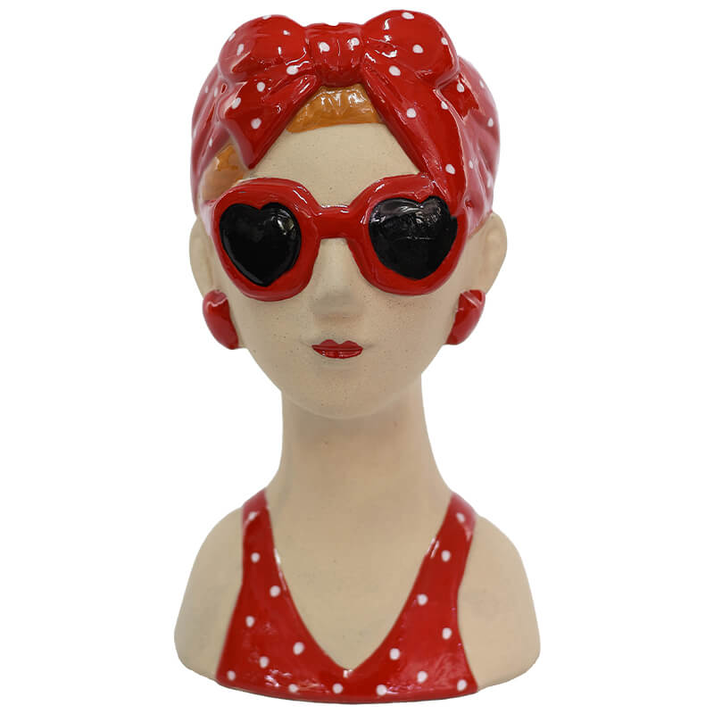 Monica With Sunglasses Vase