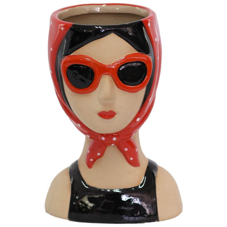 Glenda With Sunglasses Vase