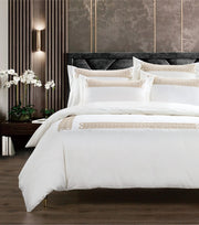 Egyptian Cotton Ottavia Cream & Stone Duvet Cover
