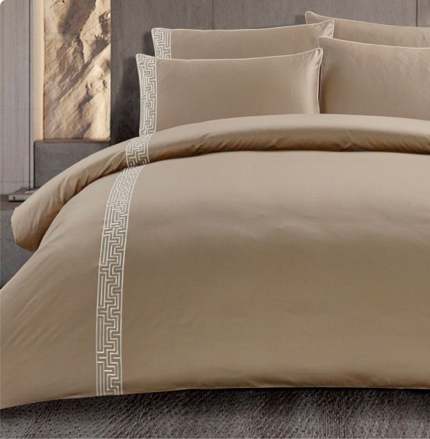 Egyptian Cotton 400 Thread Count Roberto Stone Duvet Cover