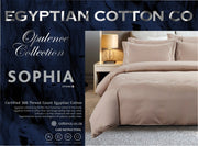 Opulence Collection Sophia Cream & Stone Duvet Cover