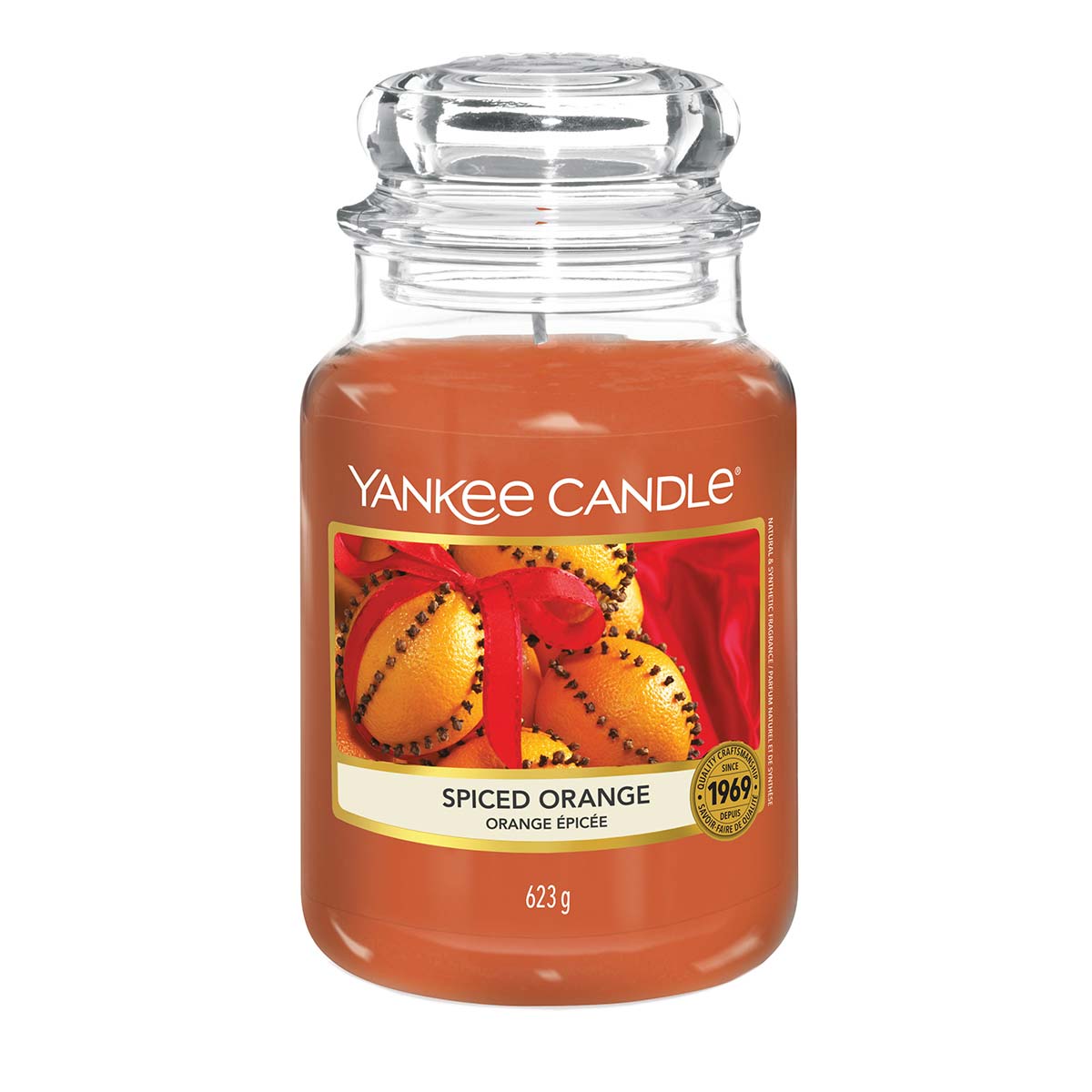 YANKEE CANDLE SPICED ORANGE.