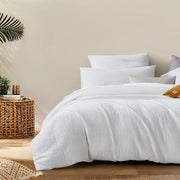 Linen House Coconut Creme / White /Duvet Cover