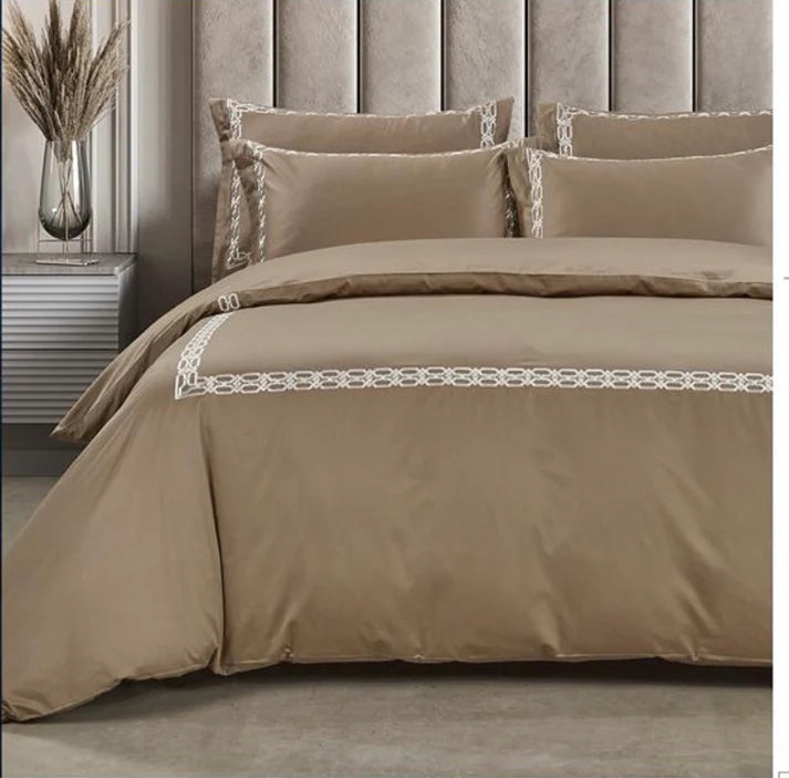 Egyptian Cotton 400 Thread Count Kathy Stone Duvet Cover Set