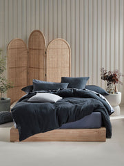 Linen house Osmond Slate Duvet  cover