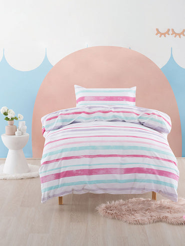 Linen House Painter Duvet Cover Set Pink