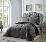 Cotton Co London Chenille 5 Pc Quilts Set Grey