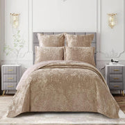 Cotton Co Oslo Velvet 5 Pc Stone Quilts Set