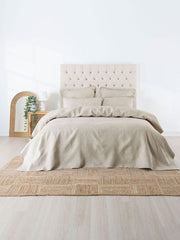 Linen House Manon/Oatmeal /Coverlet Set