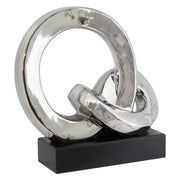 Silver Rings On Black Base
