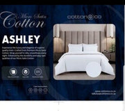 Cotton Co Ashley Micro Sateen White  Duvet Cover Set